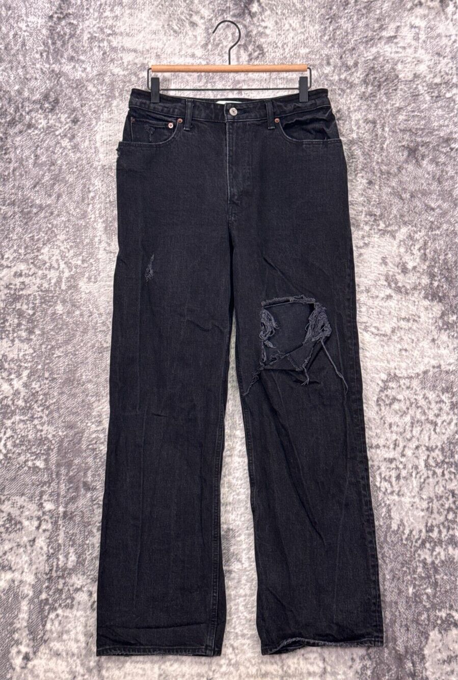 Abercrombie & Fitch Jeans 30 / 10 Womens Curve Love 90s Relaxed Distressed